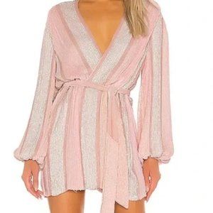 Retrofete Gabrielle Robe Pink and White